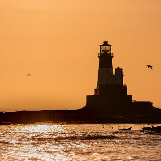 Farne Islands - Sunset at Longstone lighthouse